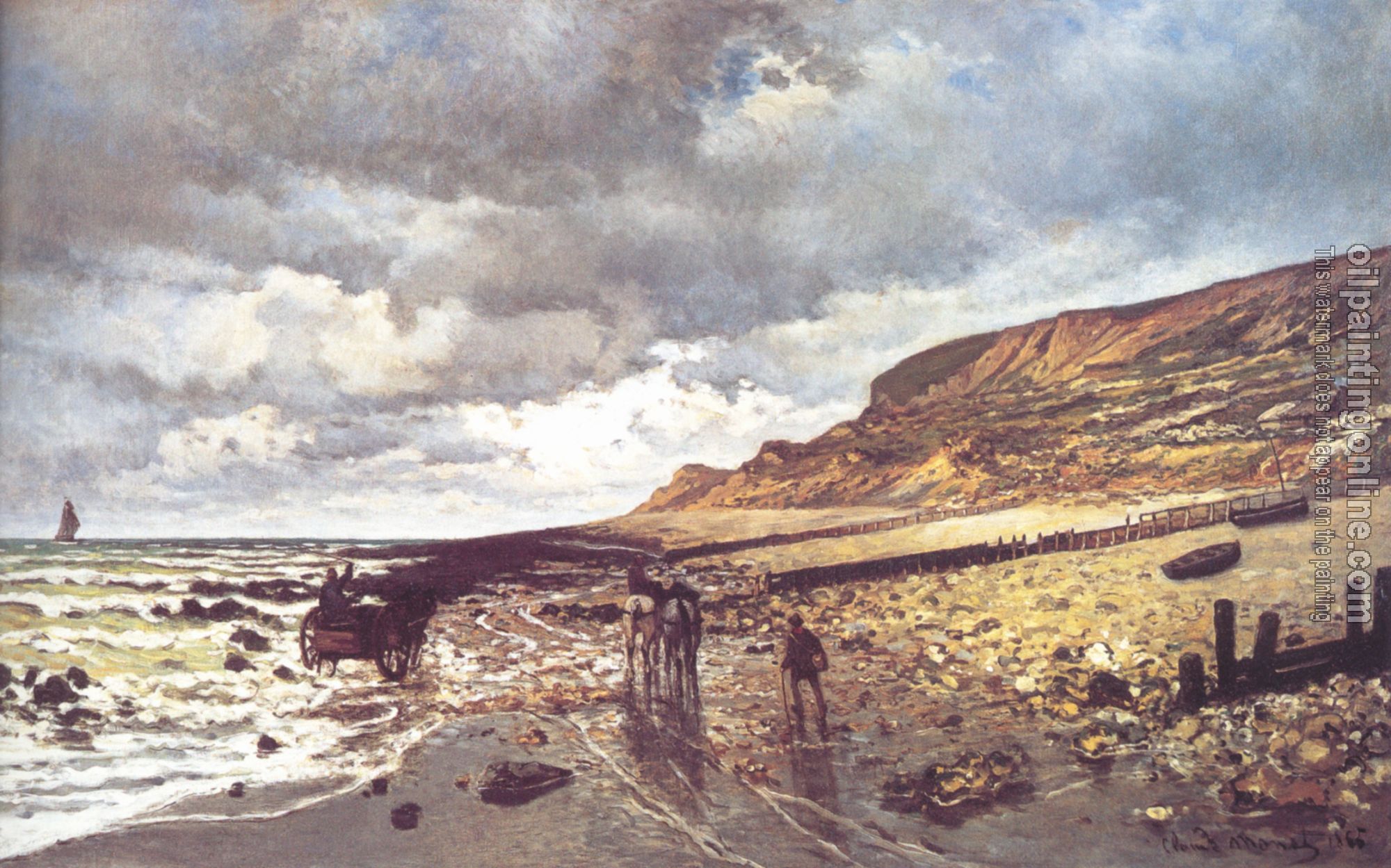 Monet, Claude Oscar - The Headland of the Heve at Low Tide